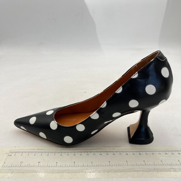YDN Black Pointed Toe Slip on Pumps Special High Heel Shoe for Party Prom Dress - Picture 1 of 7